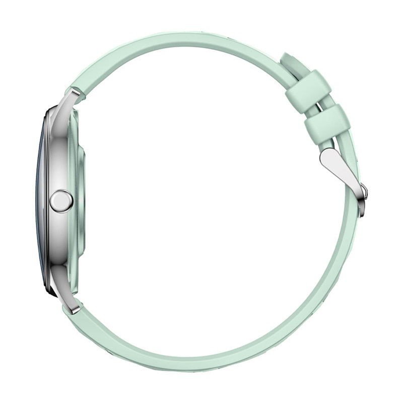 COLMI L28 Smart Watch (Silver-green + green leather strap)_1