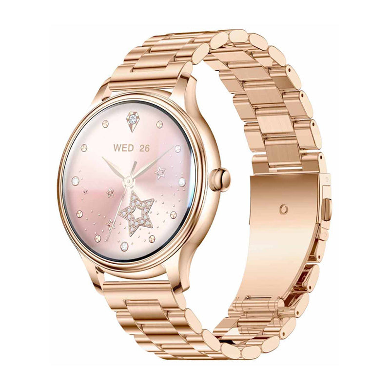 COLMI L28 Smart Watch (Gold + gold steel strap)_0
