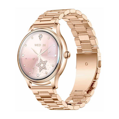 COLMI L28 Smart Watch (Gold + gold steel strap)_0
