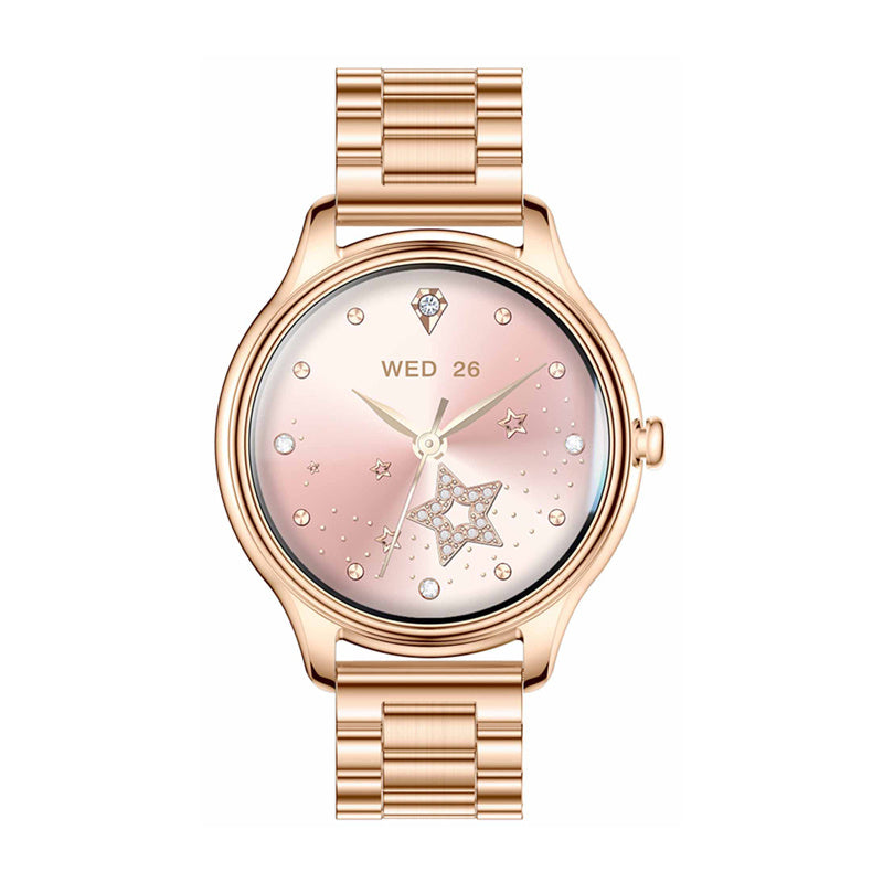 COLMI L28 Smart Watch (Gold + gold steel strap)_1