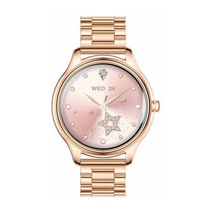 COLMI L28 Smart Watch (Gold + gold steel strap)_1