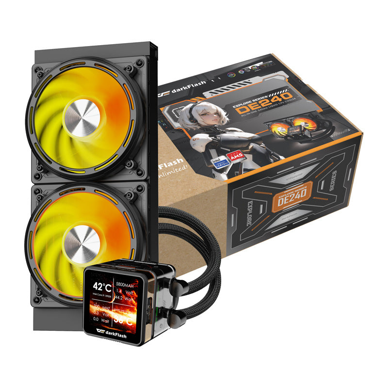 CPU water cooling DE240 (black)_3