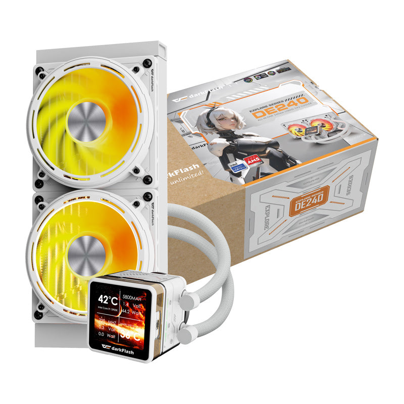 Water cooling for the processor DE240 (white)_3