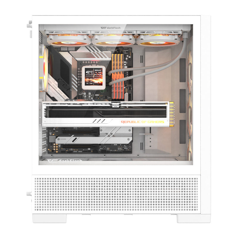 DarkFlash AIRNOVA computer case (white) + 3 fans_1