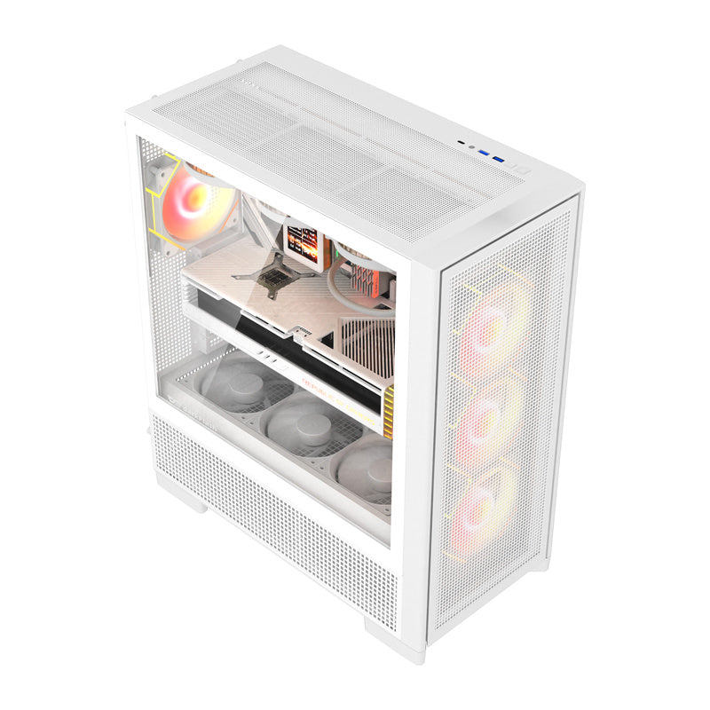 DarkFlash AIRNOVA computer case (white) + 3 fans_4