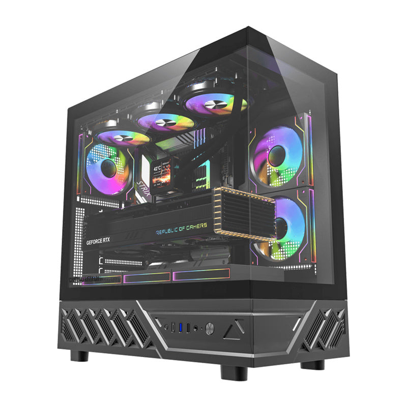 DarkFlash DS950 computer case (black) + 6 fans_0