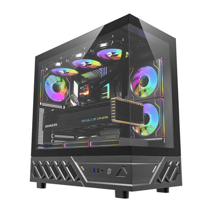 DarkFlash DS950 computer case (black) + 6 fans_0