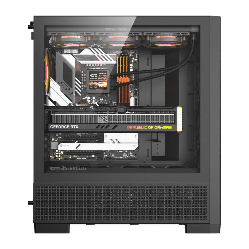 DarkFlash AIRNOVA computer case (black) + 3 fans_3