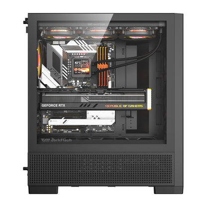 DarkFlash AIRNOVA computer case (black) + 3 fans_3
