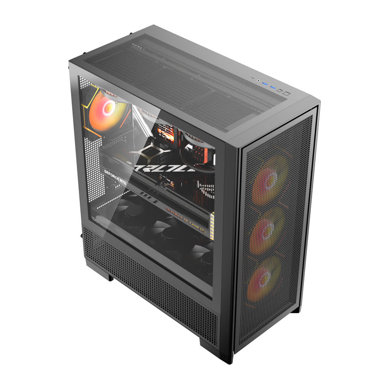 DarkFlash AIRNOVA computer case (black) + 3 fans_2