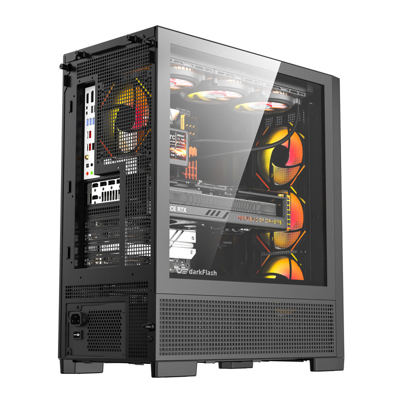 DarkFlash AIRNOVA computer case (black) + 3 fans_1