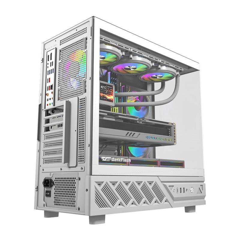 DarkFlash DS950 computer case (white) + 6 fans_1