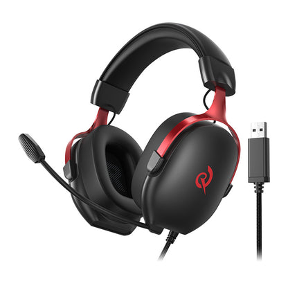 QCY Heroad VN200 Gaming Headphones (Black and Red)_0