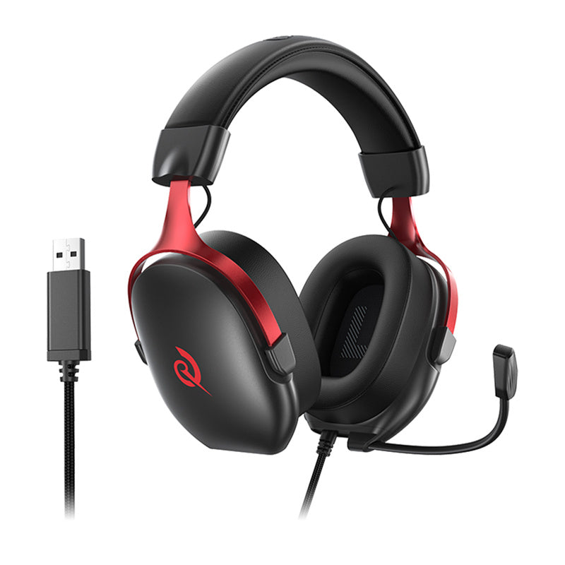 QCY Heroad VN200 Gaming Headphones (Black and Red)_3