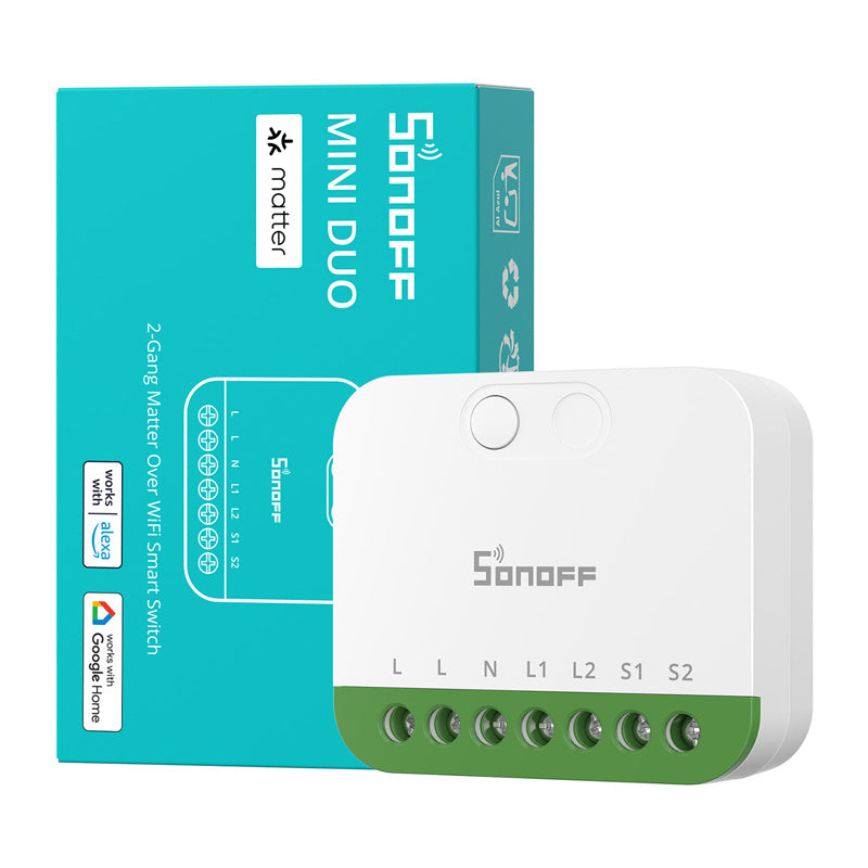 Sonoff MINI-2GS Matter two-channel mini switcher_4