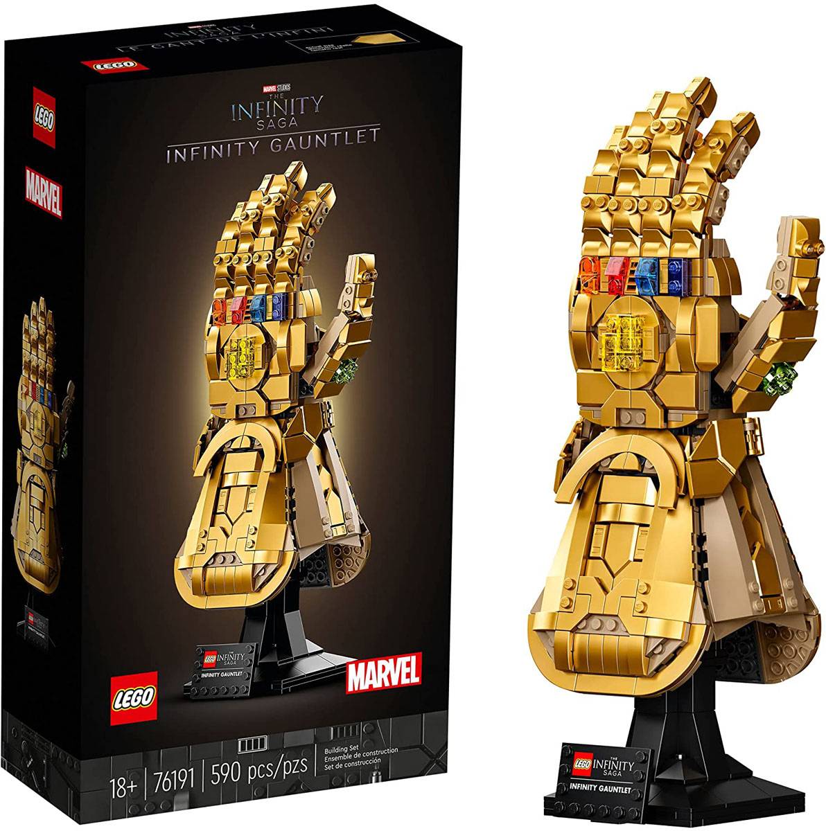 LEGO Marvel: Manopla do Infinito | Idades 18+ | 590 Peças | Item 76191