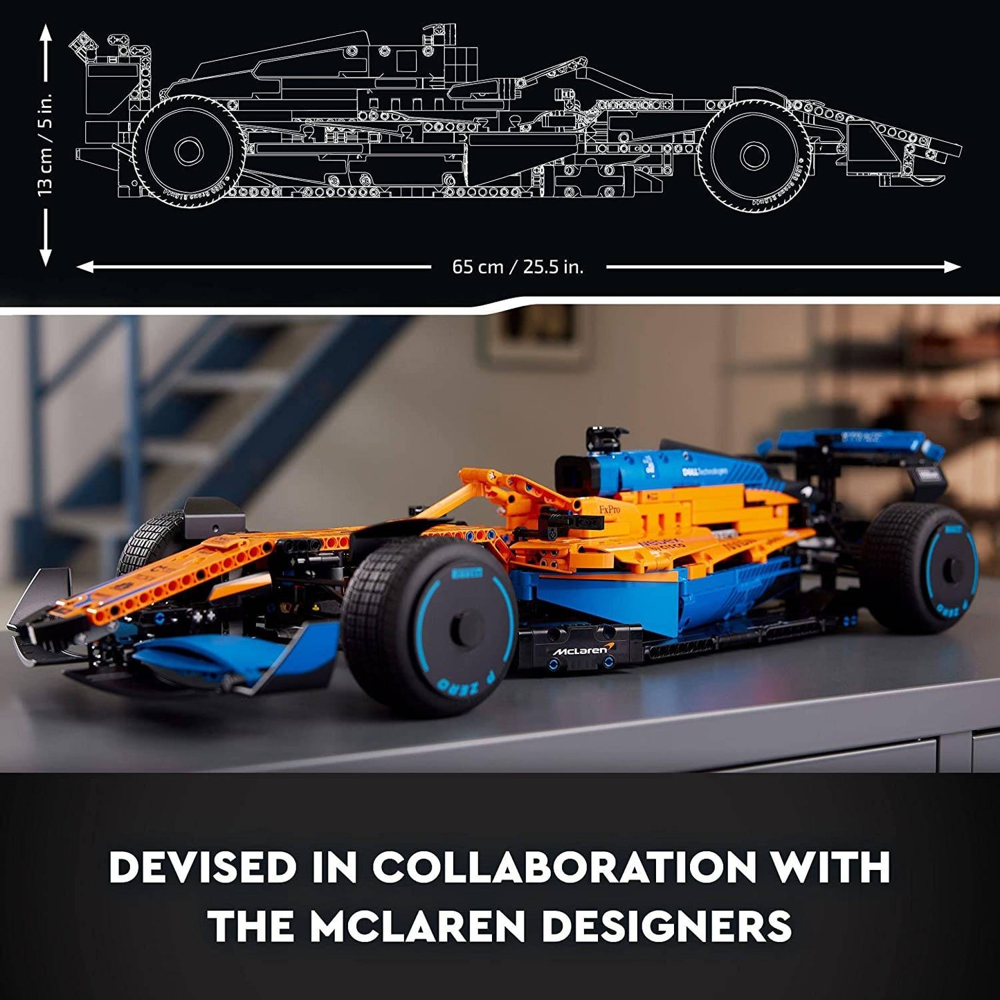 LEGO Technic: Carro de Corrida McLaren Fórmula 1 | Idades 18+ | 1434 Peças | Item 42141