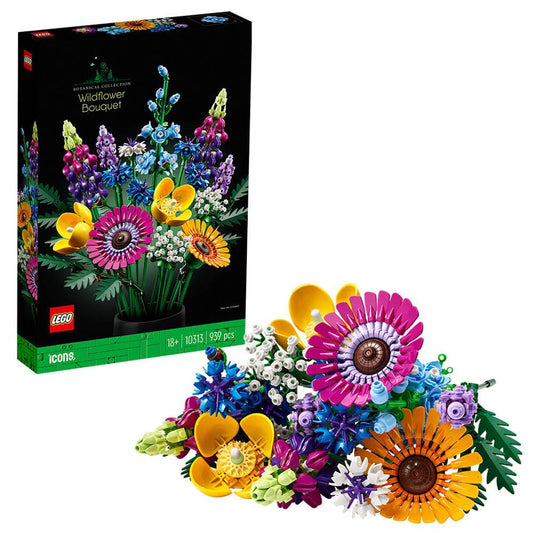 LEGO ICONS: Buquê de Flores Silvestres | Idades 18+ | 939 Peças | Item 10313