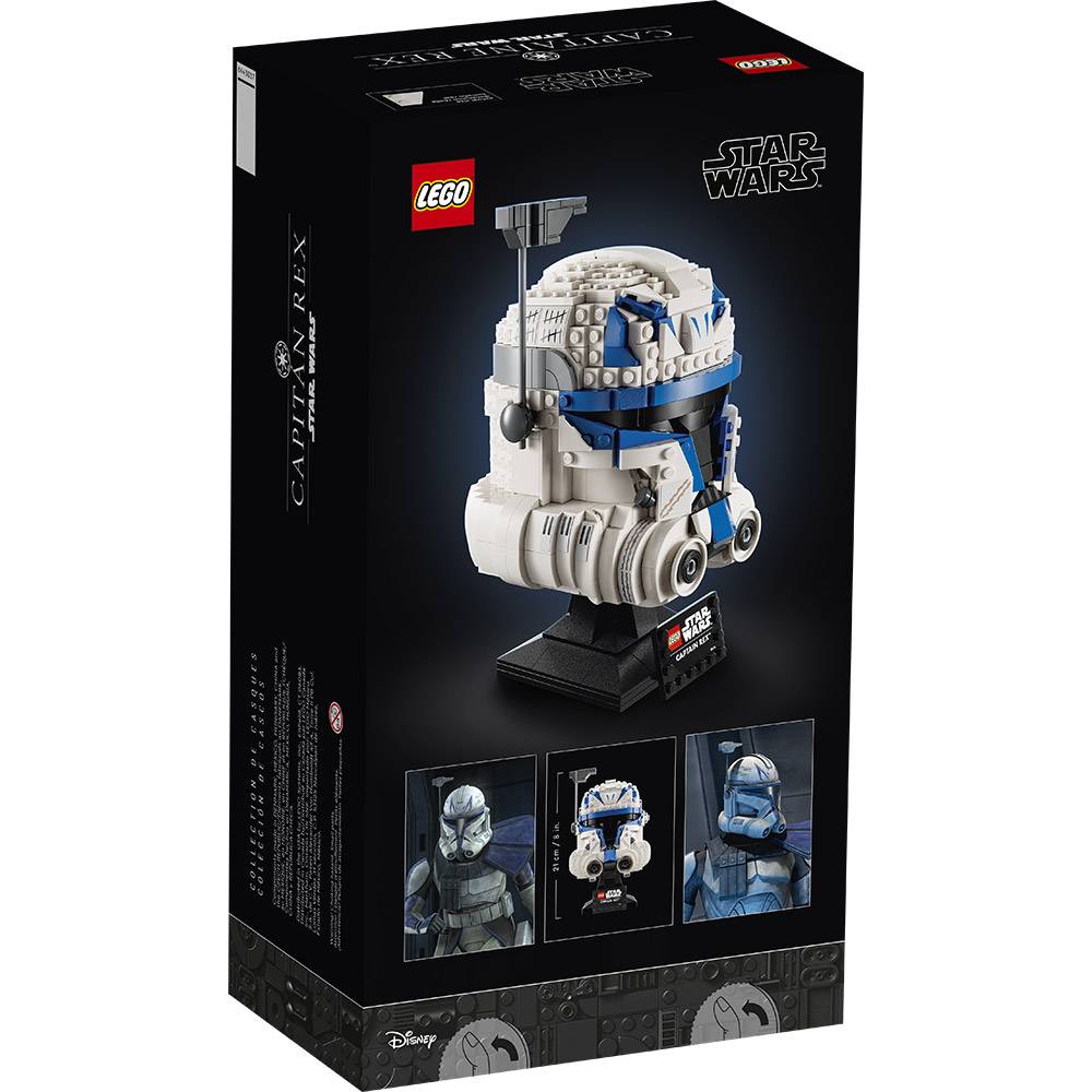 LEGO Star Wars: Capacete do Capitão Rex | Idades 18+ | 854 Peças | Item 75349