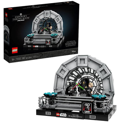 LEGO Star Wars: Diorama da Sala do Trono do Imperador | Idades 18+ | 807 Peças | Item 75352