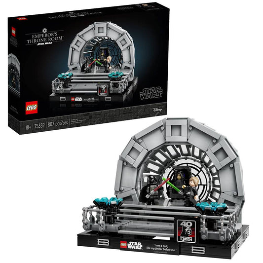 LEGO Star Wars: Diorama da Sala do Trono do Imperador | Idades 18+ | 807 Peças | Item 75352