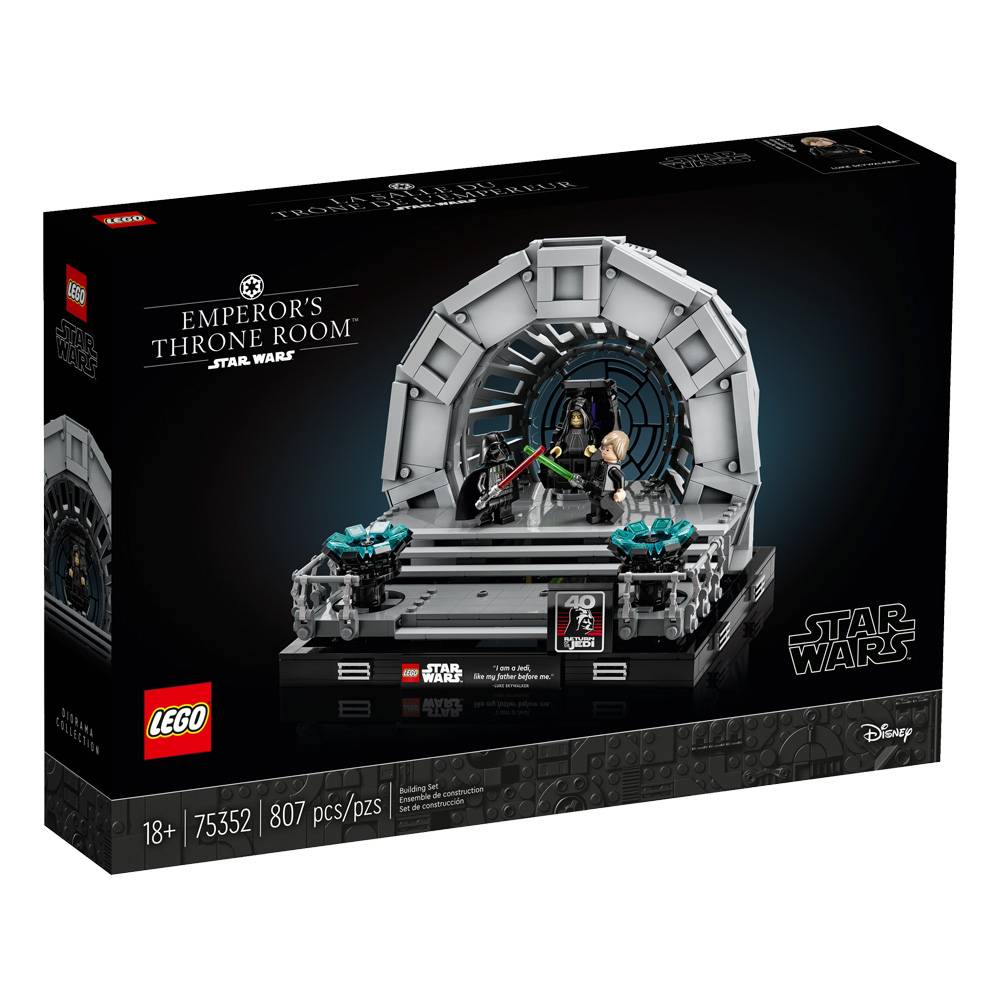 LEGO Star Wars: Diorama da Sala do Trono do Imperador | Idades 18+ | 807 Peças | Item 75352