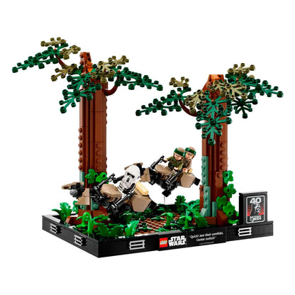 LEGO Star Wars: Diorama da Perseguição de Speeder de Endoor | Idades 18+ | 608 Peças | Item 75353