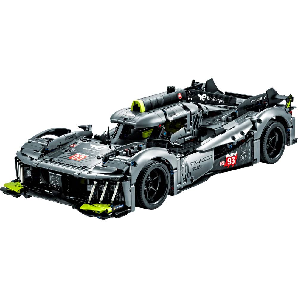 LEGO Technic: PEUGEOT 9X8 24H Le Mans Hybrid Hypercar | Idades 18+ | 1775 Peças | Item 42156