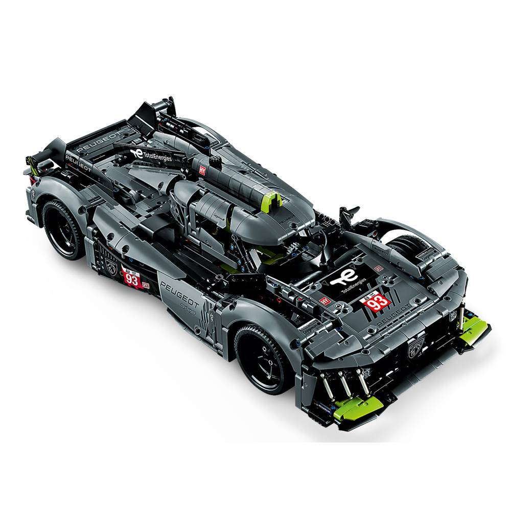 LEGO Technic: PEUGEOT 9X8 24H Le Mans Hybrid Hypercar | Idades 18+ | 1775 Peças | Item 42156