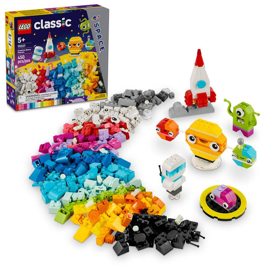 LEGO Classic: Planetas do Espaço Criativos | Idades 5+ | 450 Peças | Item 11037