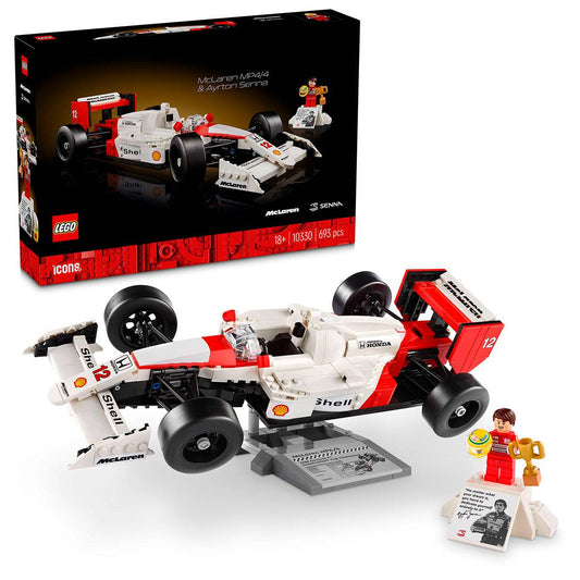LEGO ICONS: McLaren MP4/4 e Ayrton Senna | Idades 18+ | 693 Peças | Item 10330