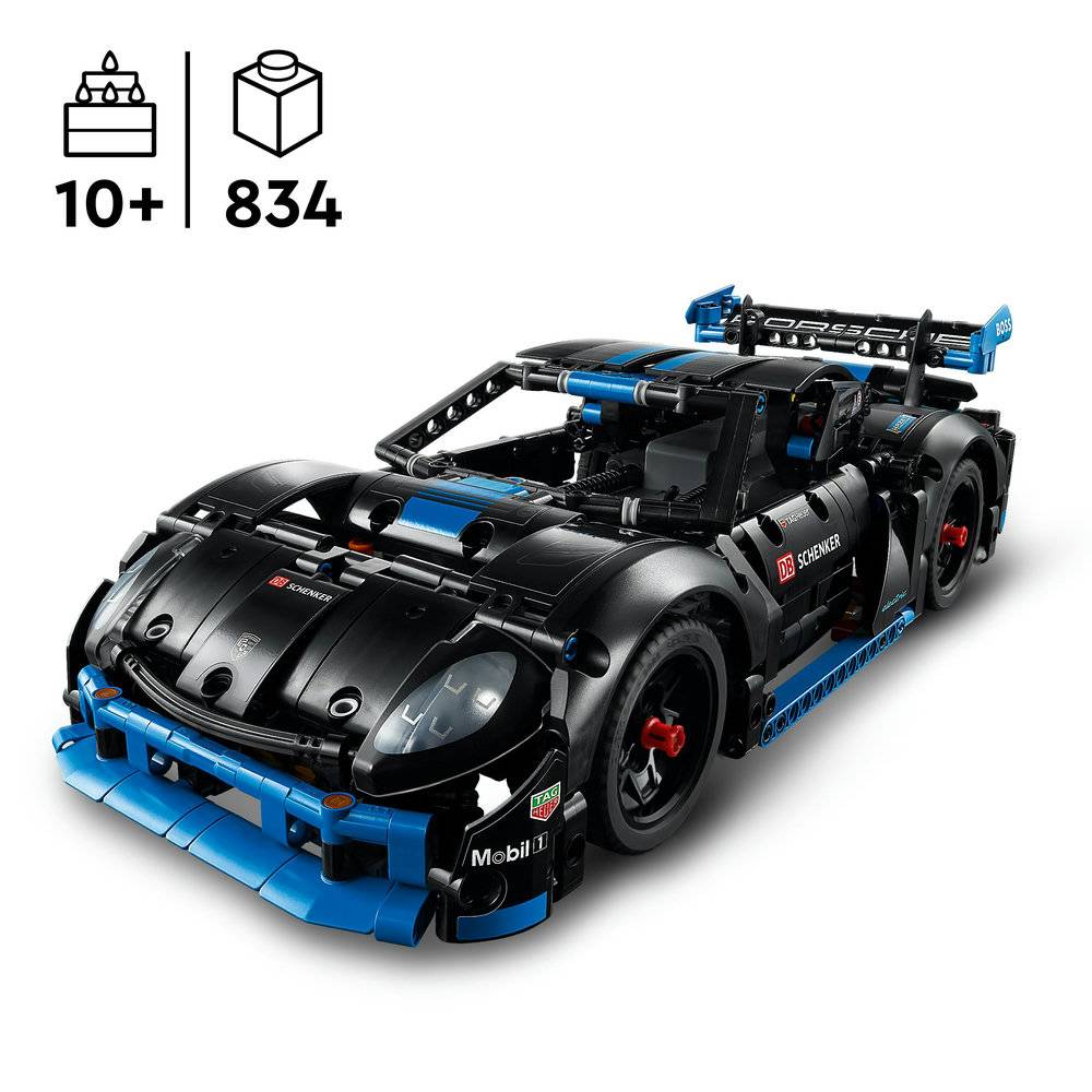 LEGO Technic: Carro de Corrida Porsche GT4 e-Performance | Idades 10+ | 834 Peças | Item 42176