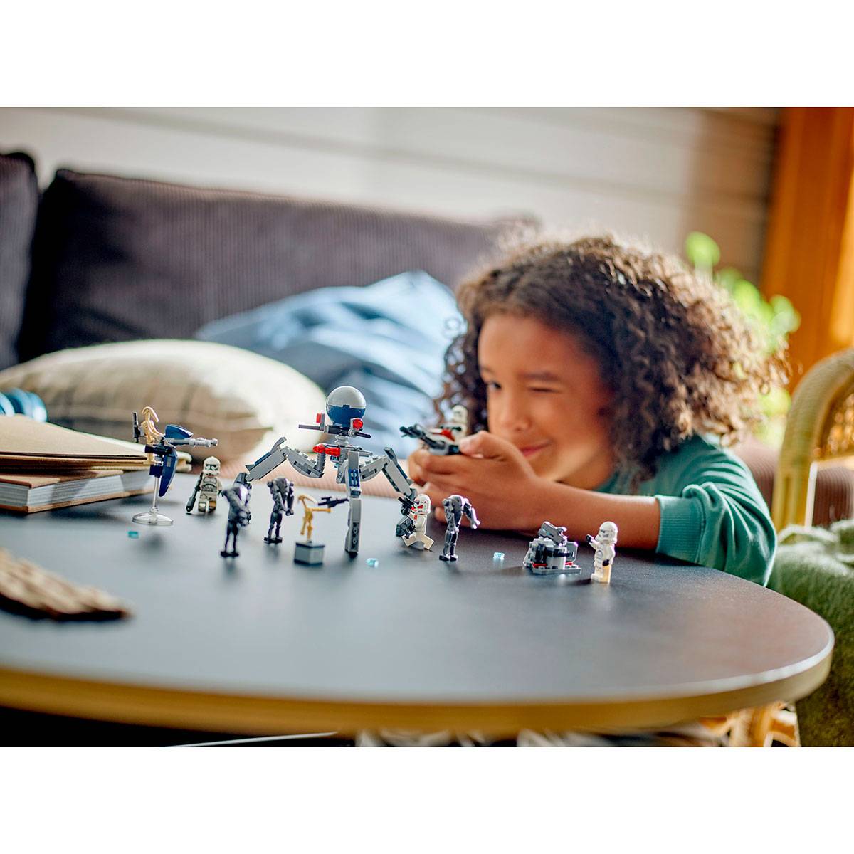 LEGO Star Wars: Pacote de Combate Clone Trooper™ e Battle Droid™ | Idades 7+ | 215 Peças | Item 75372