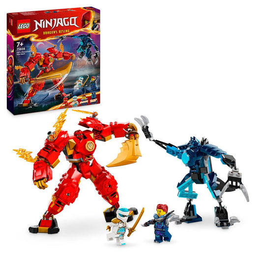 LEGO NINJAGO: Robô do Fogo Elemental do Kai | Idades 7+ | 322 Peças | Item 71808
