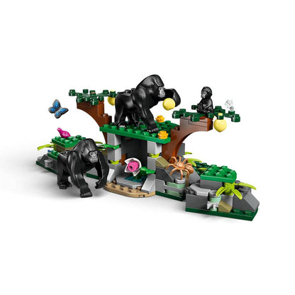 LEGO City: Helicóptero Explorador da Selva no Acampamento | Idades 8+ | 881 Peças | Item 60437