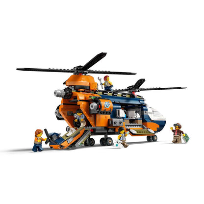 LEGO City: Helicóptero Explorador da Selva no Acampamento | Idades 8+ | 881 Peças | Item 60437
