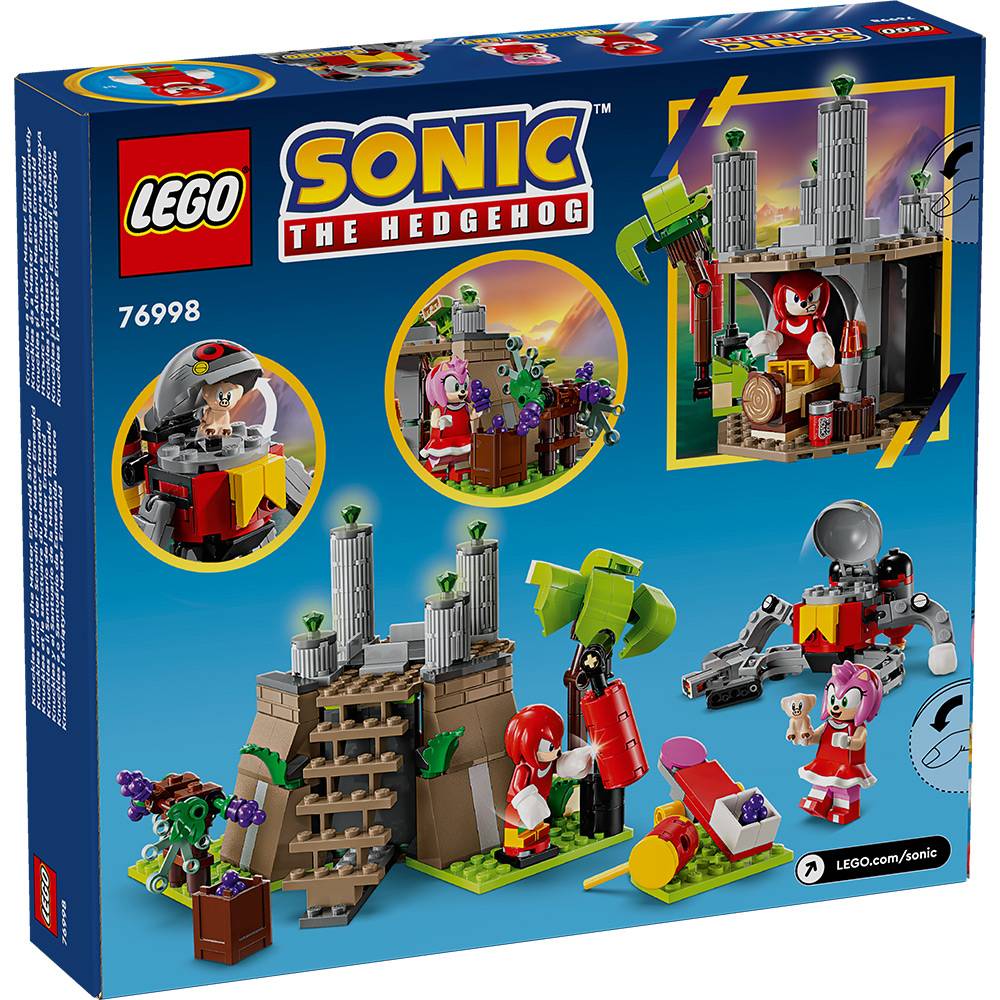 LEGO Sonic: Knuckles e o Santuário da Esmeralda Mestre | Idades 8+ | 325 Peças | Item 76998
