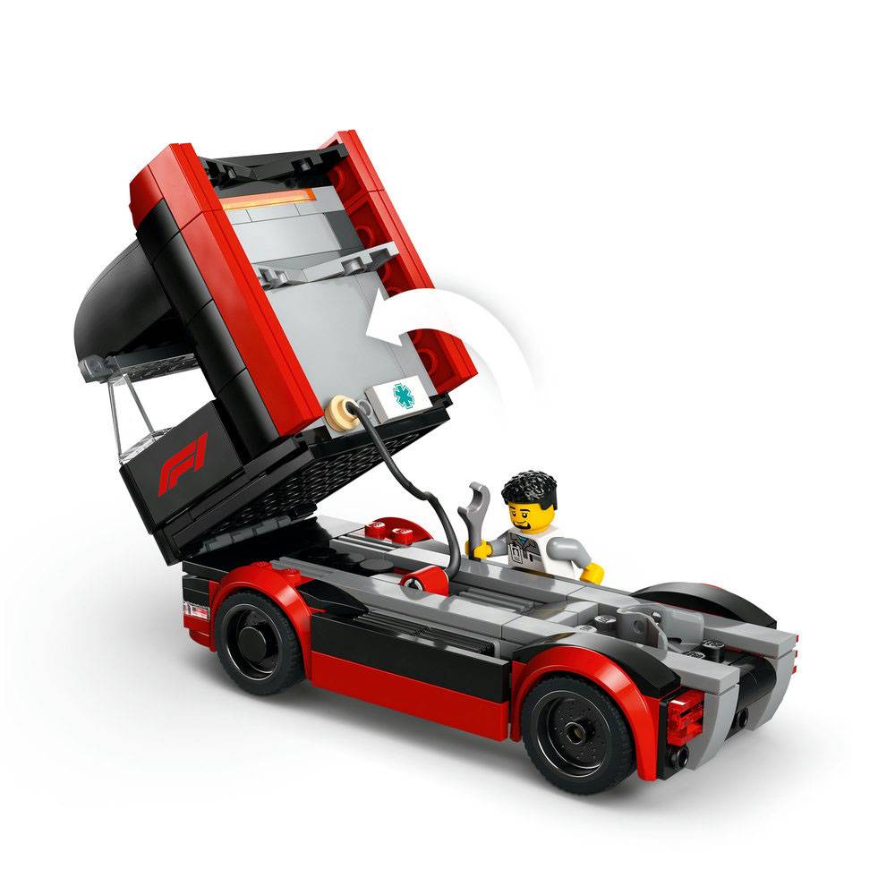 LEGO City: Camião de F1® com Carros de F1® RB20 e AMR24 | Idades 8+ | 1086 Peças | Item 60445