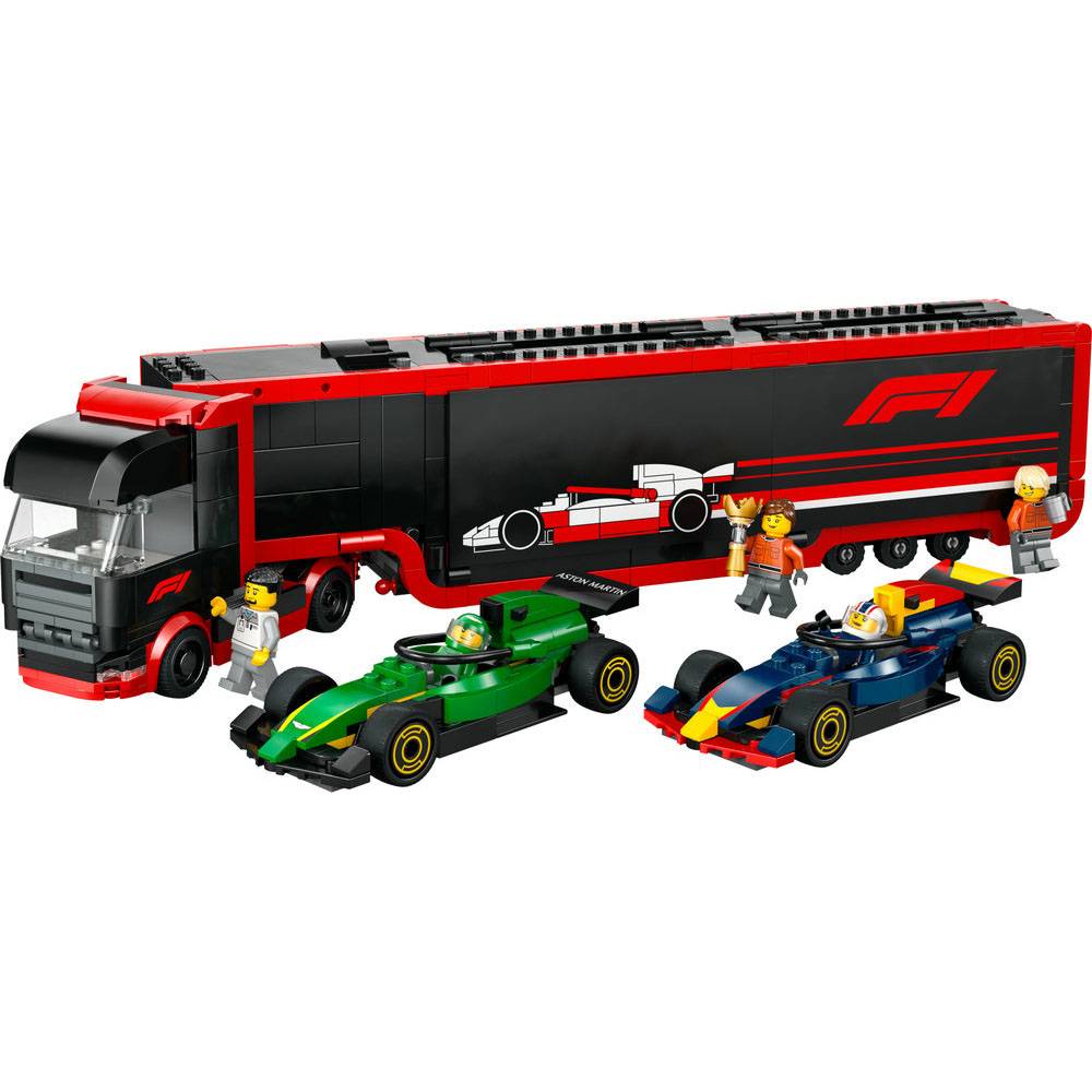 LEGO City: Camião de F1® com Carros de F1® RB20 e AMR24 | Idades 8+ | 1086 Peças | Item 60445