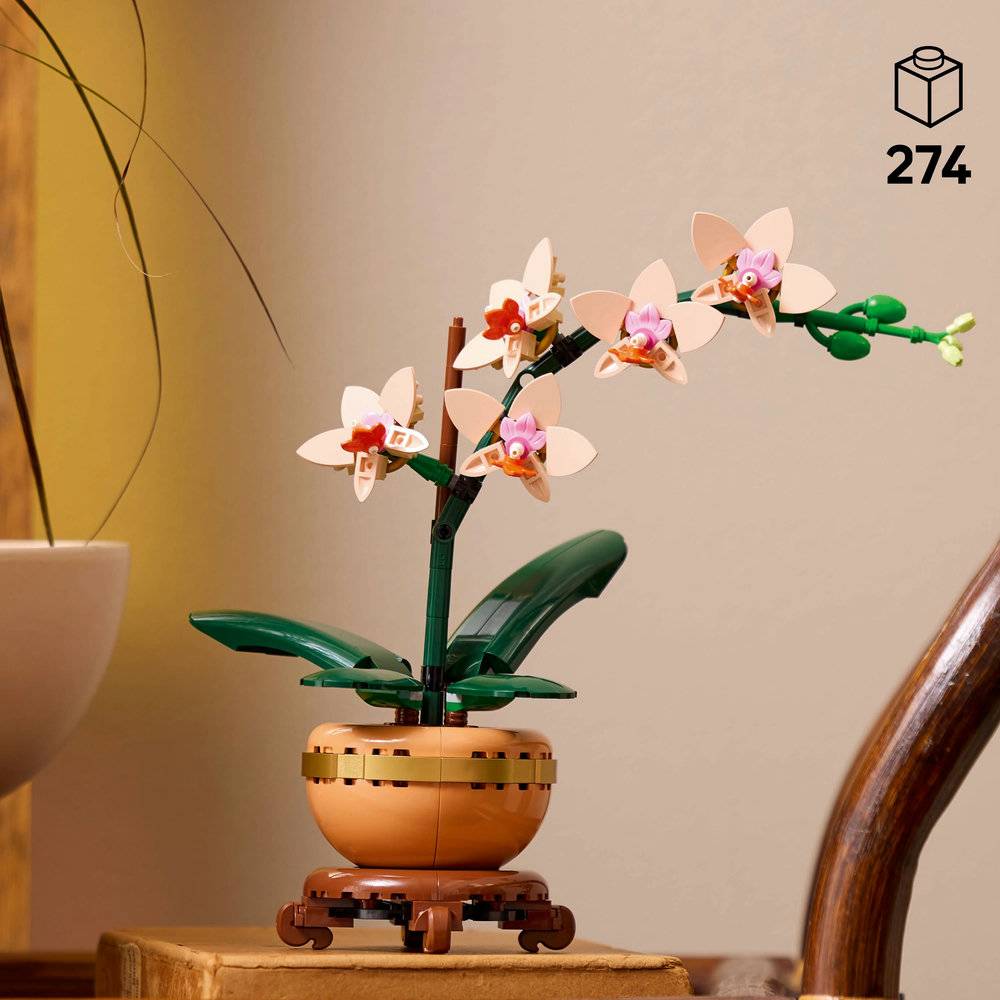 LEGO Botanical: Orquídea em Miniatura | Idades 18+ | 274 Peças | Item 10343