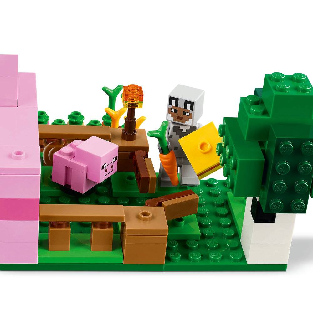 LEGO Minecraft: A Casa do Porco Bebé | Idades 7+ | 238 Peças | Item 21268