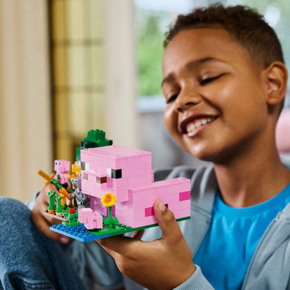 LEGO Minecraft: A Casa do Porco Bebé | Idades 7+ | 238 Peças | Item 21268