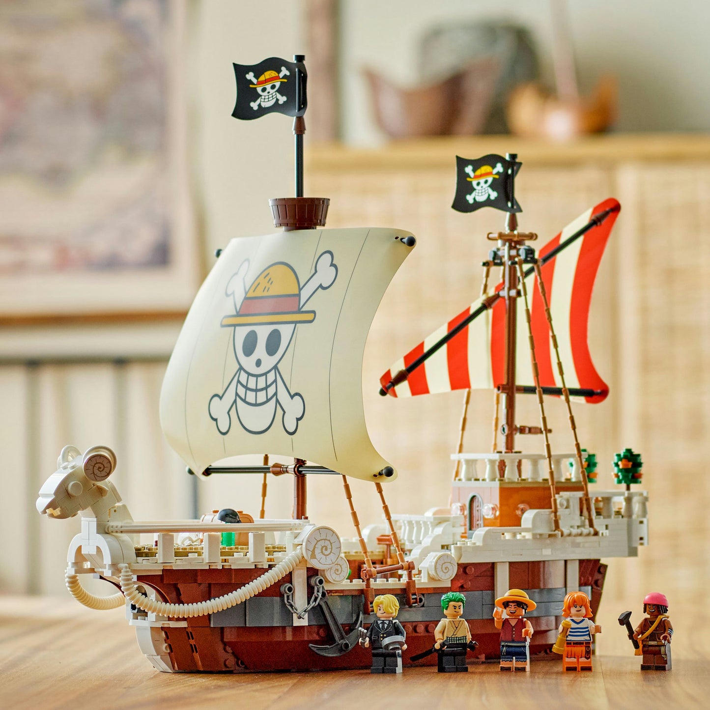 LEGO One Piece: O Navio Pirata Going Merry | Idades 10+ | 1376 Peças | Item 75639