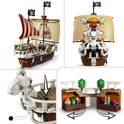 LEGO One Piece: O Navio Pirata Going Merry | Idades 10+ | 1376 Peças | Item 75639