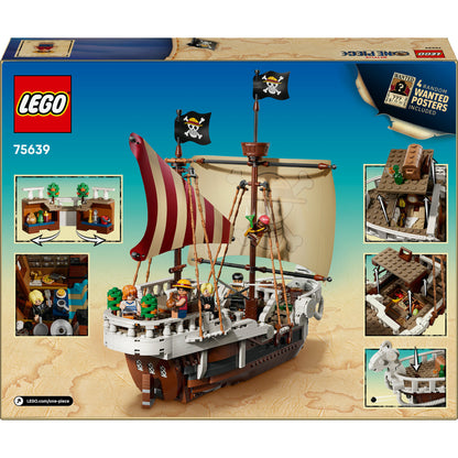 LEGO One Piece: O Navio Pirata Going Merry | Idades 10+ | 1376 Peças | Item 75639