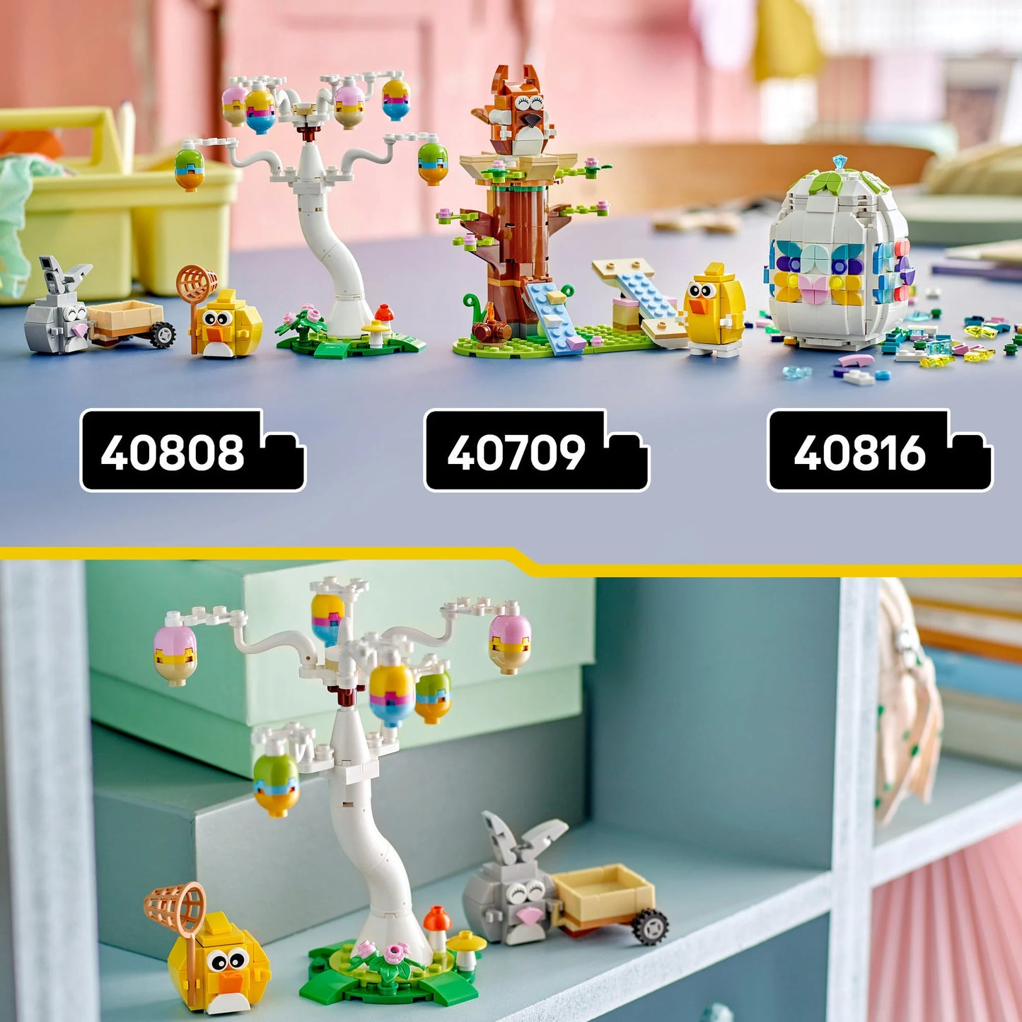 LEGO Páscoa Caça aos Ovos do Coelhinho e Pintainho 40808