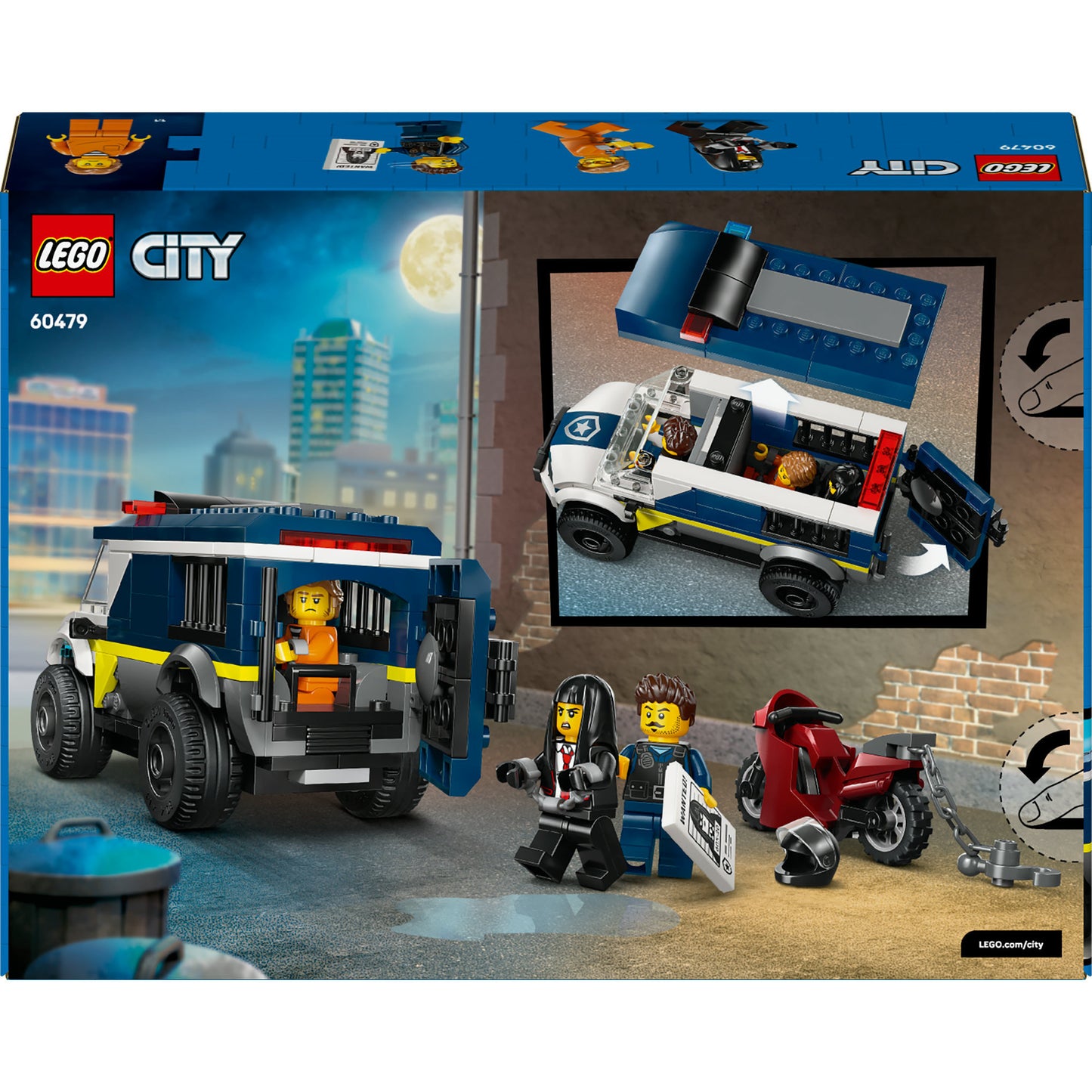 LEGO City Carrinha de Transporte de Prisioneiros da Polícia 60479