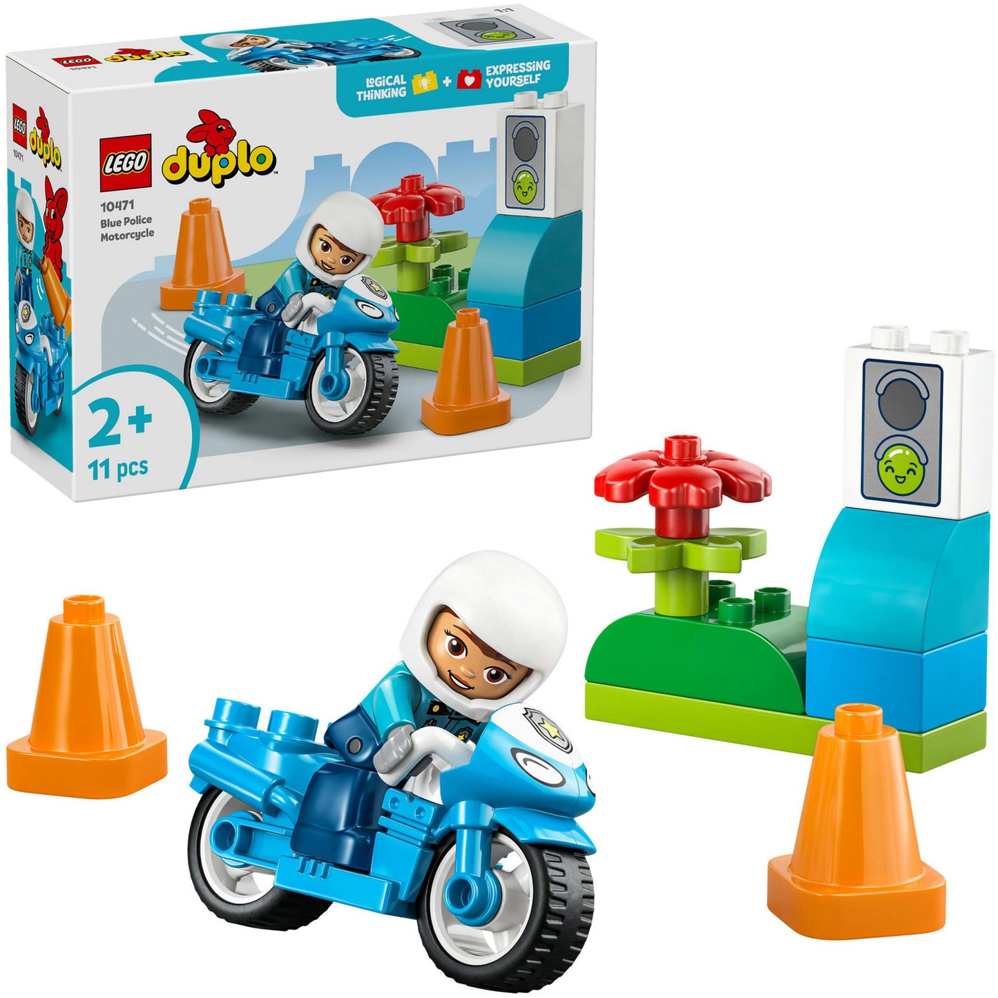 LEGO DUPLO Town Mota da Polícia Azul 10471