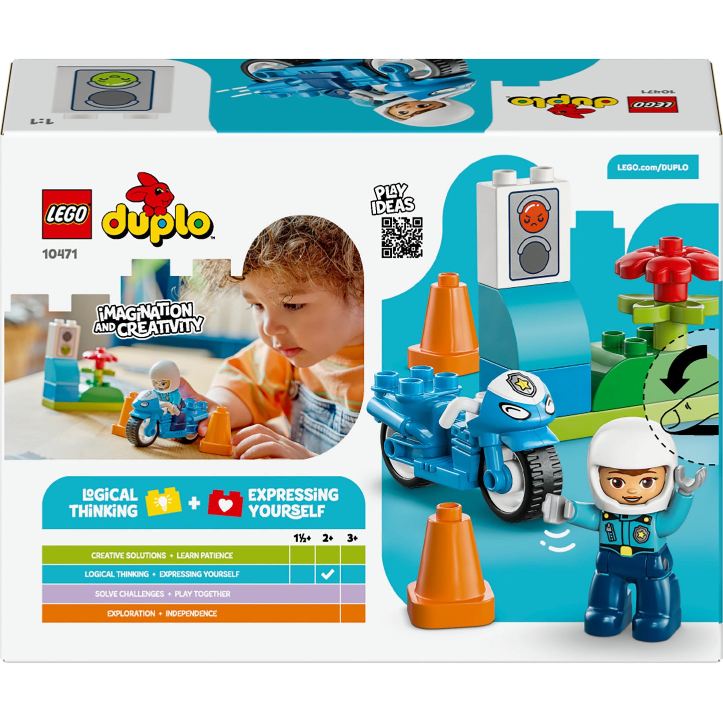 LEGO DUPLO Town Mota da Polícia Azul 10471