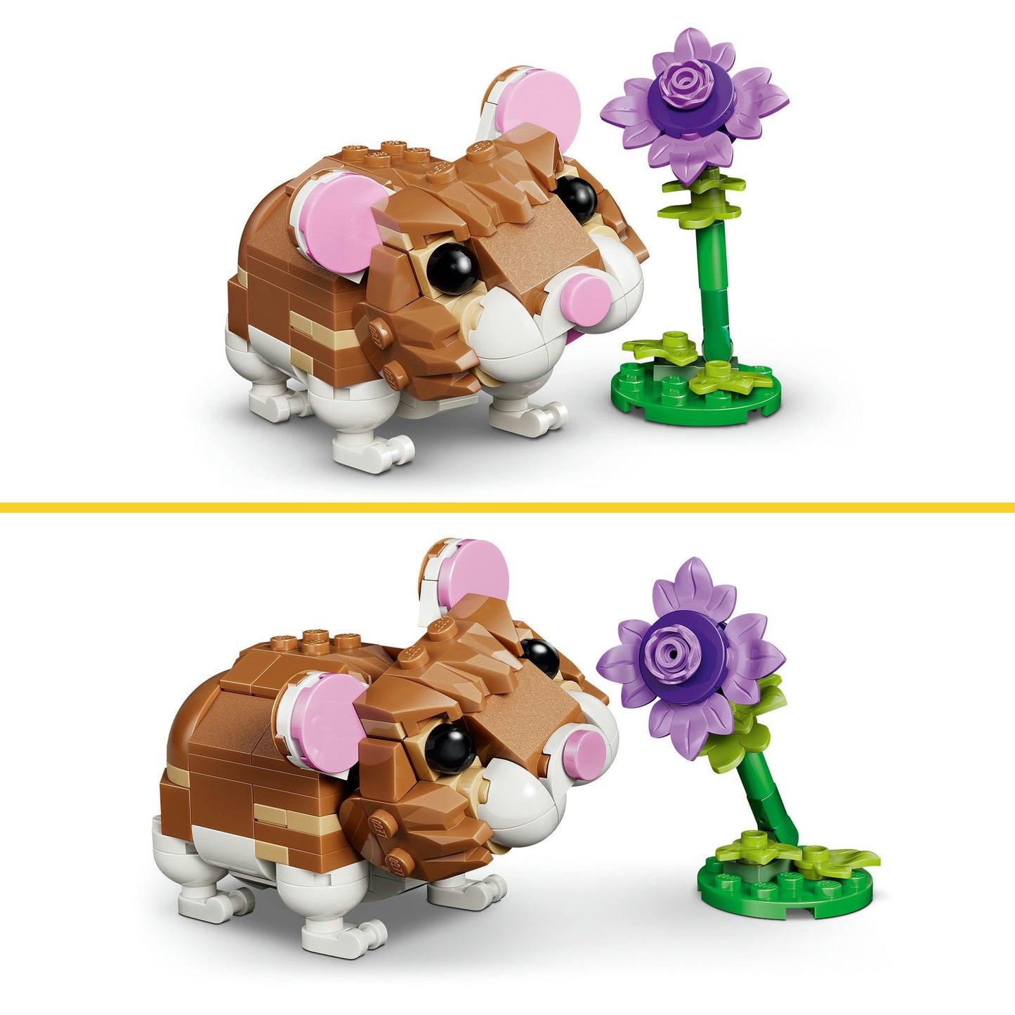 LEGO Creator 3-in-1 Hamster Fofo com Flor 31376 166 Peças